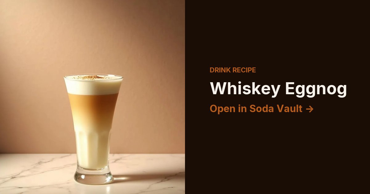 Whiskey Eggnog