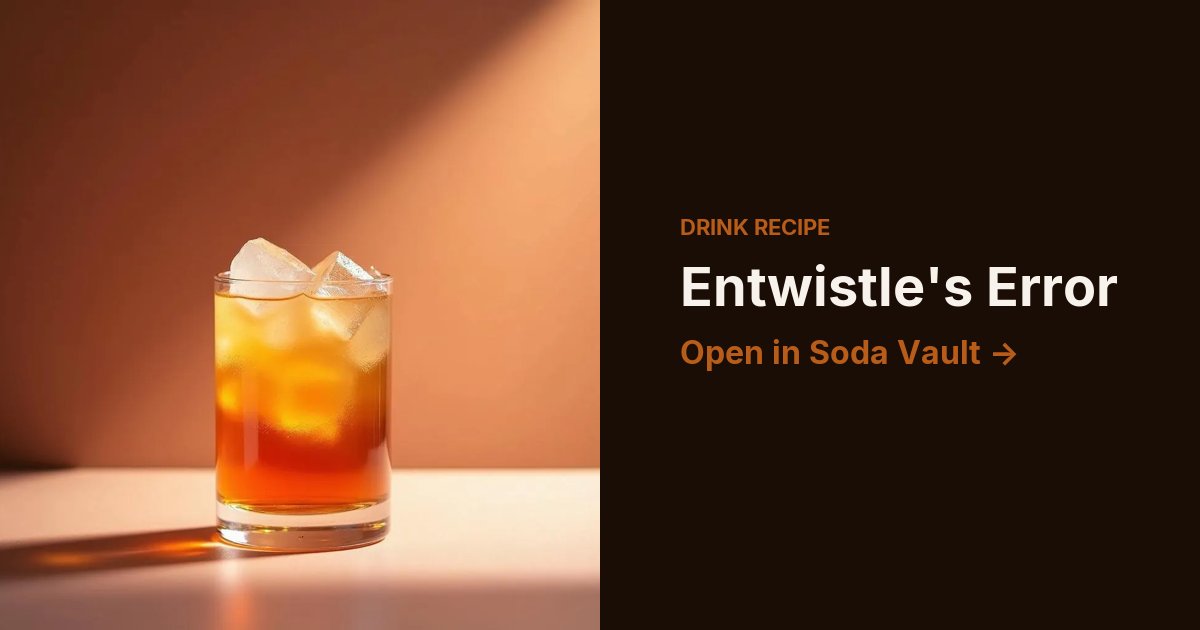 Entwistle's Error