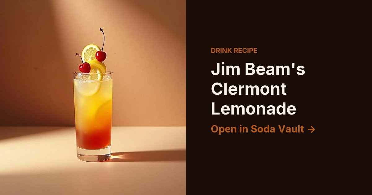 Jim Beam's Clermont Lemonade