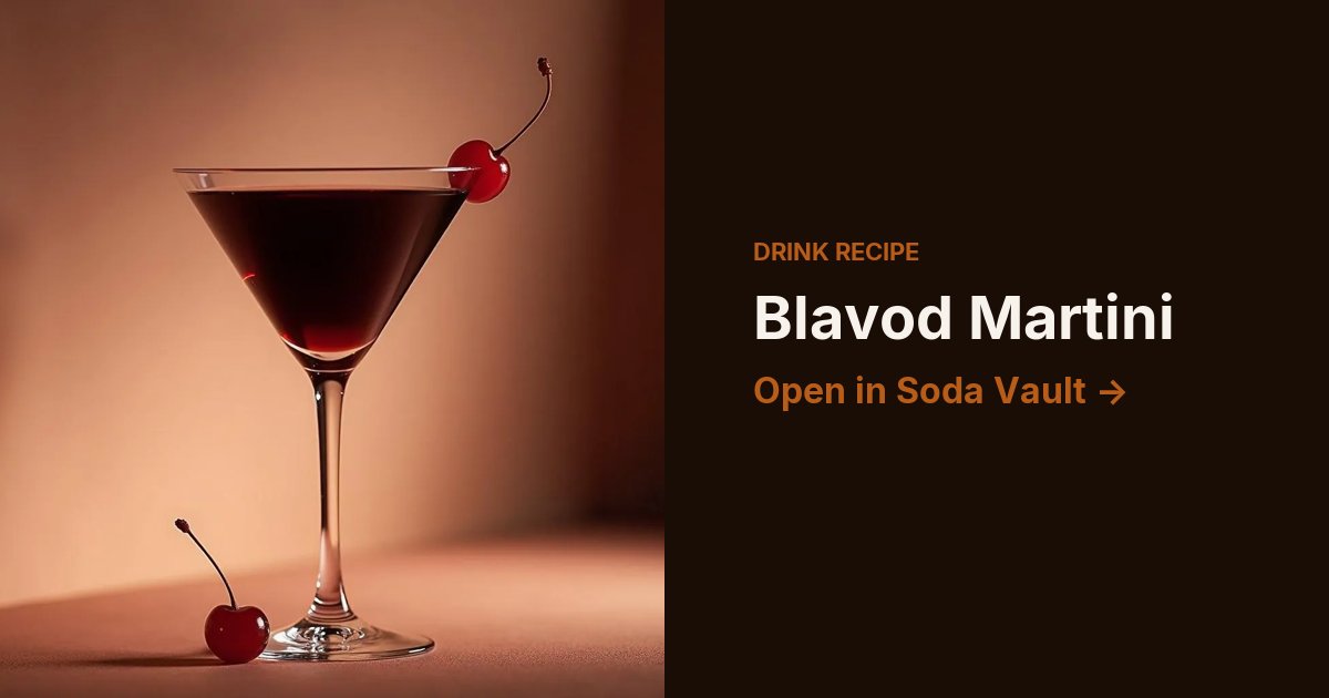Blavod Martini