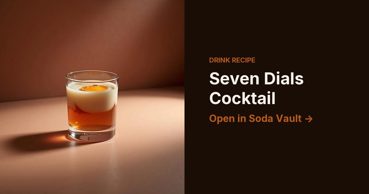 Seven Dials Cocktail