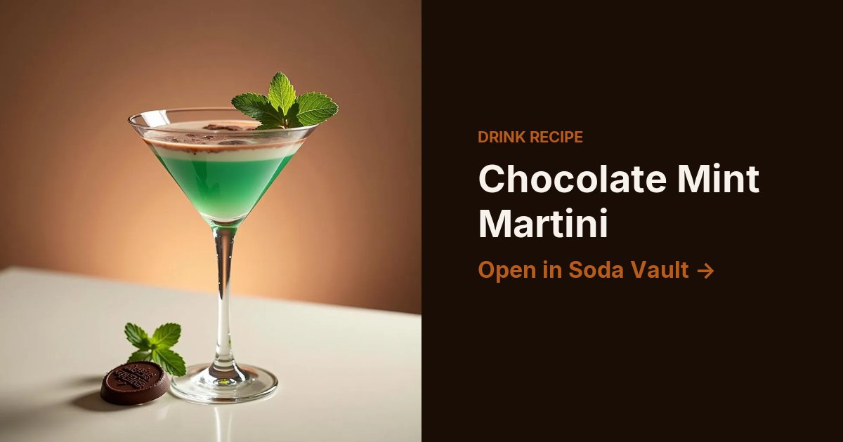 Chocolate Mint Martini