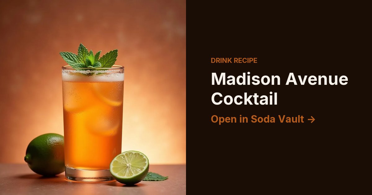Madison Avenue Cocktail