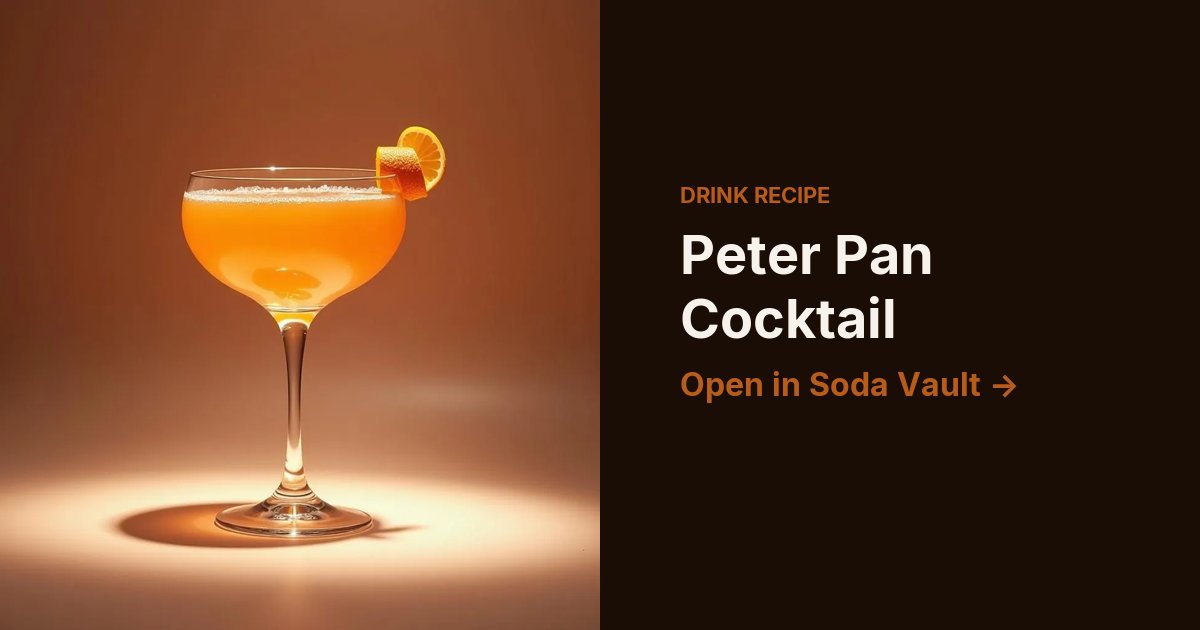 Peter Pan Cocktail