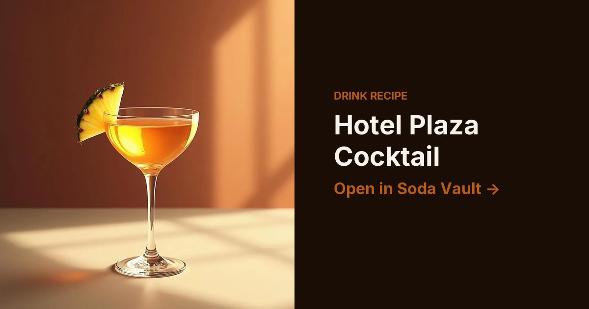 Hotel Plaza Cocktail