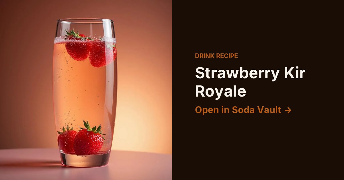 Strawberry Kir Royale