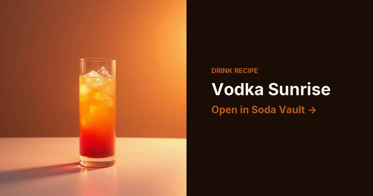 Vodka Sunrise