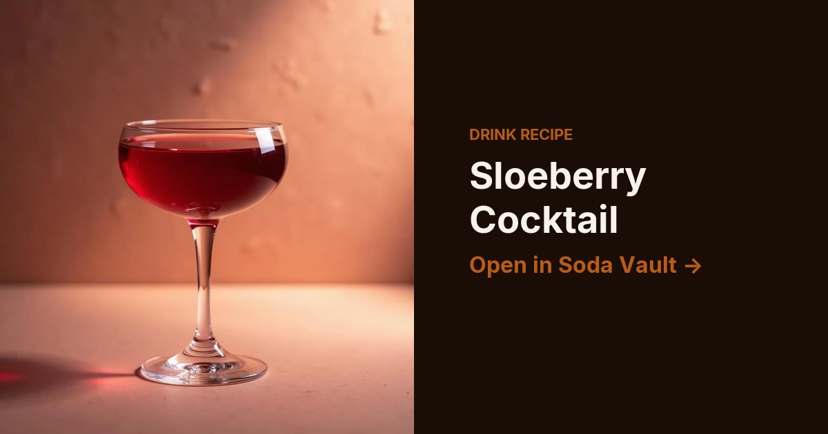 Sloeberry Cocktail
