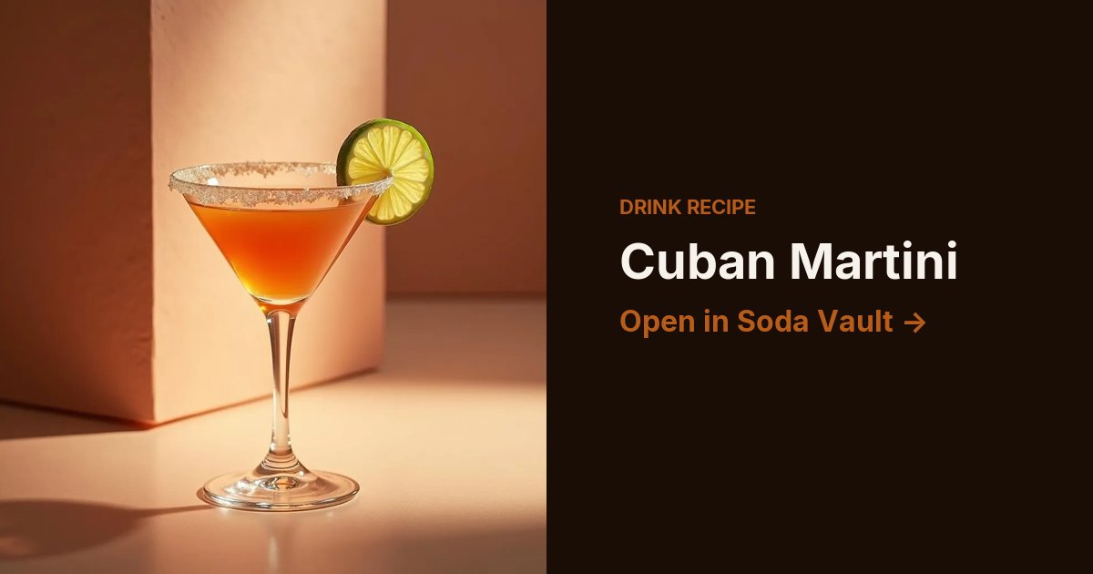 Cuban Martini