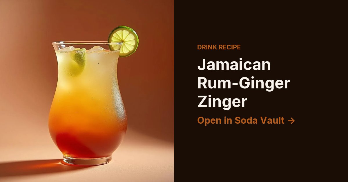Jamaican Rum-Ginger Zinger