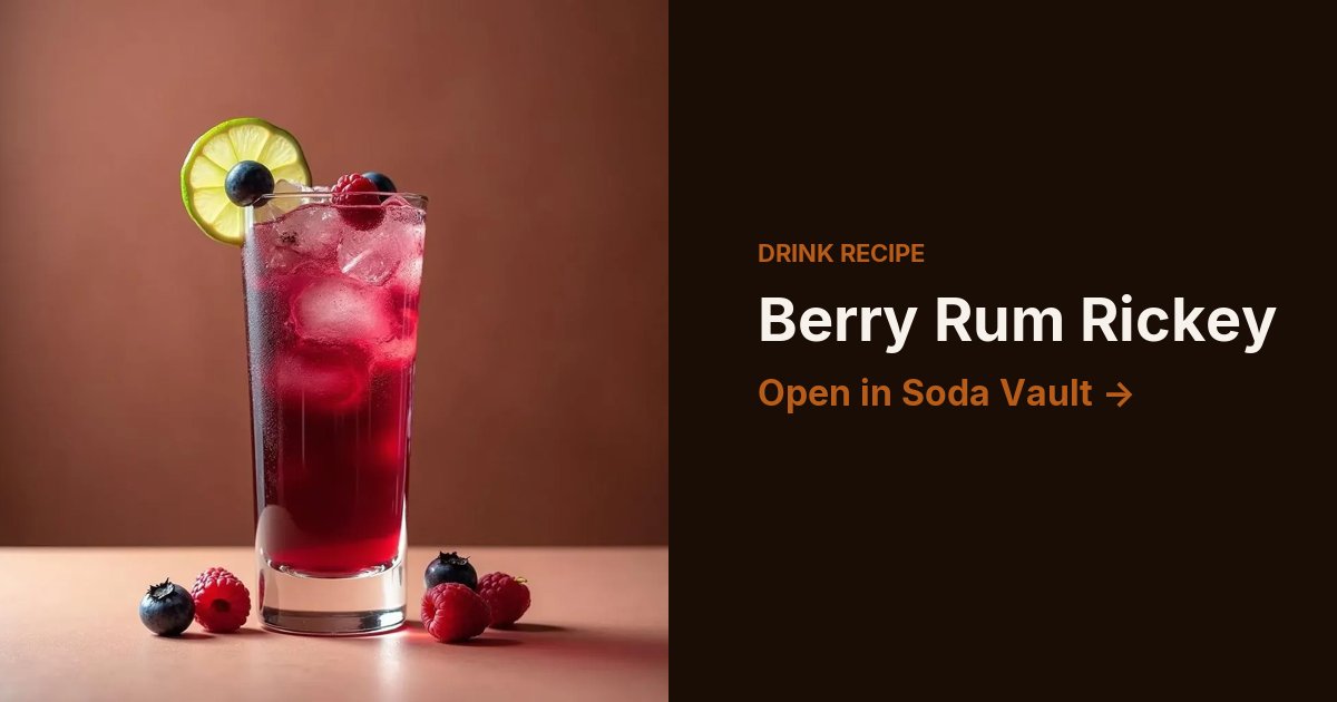 Berry Rum Rickey