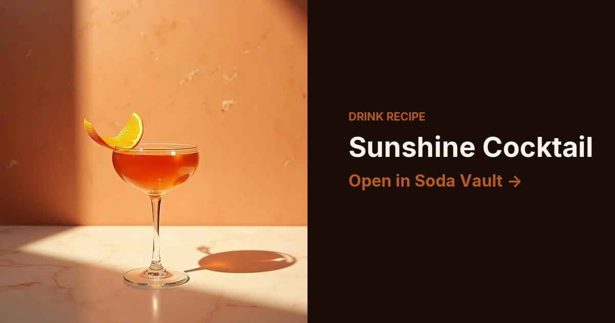 Sunshine Cocktail