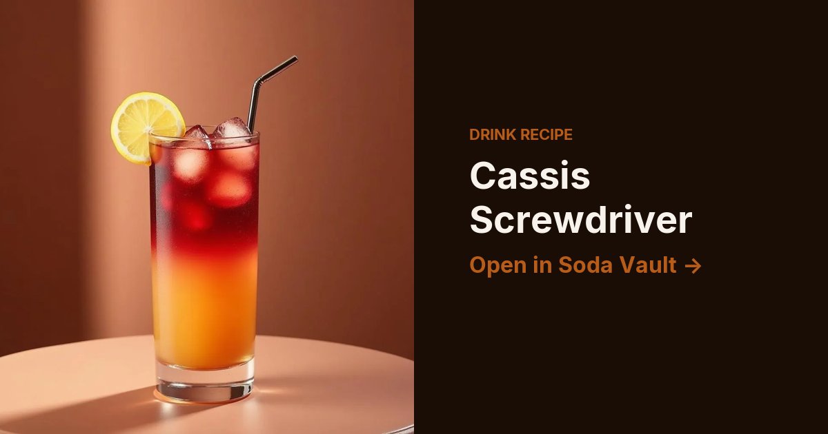 Cassis Screwdriver