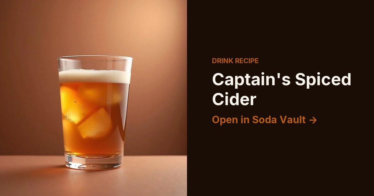 Captain's Spiced Cider
