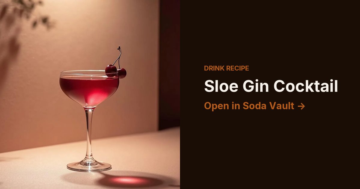 Sloe Gin Cocktail