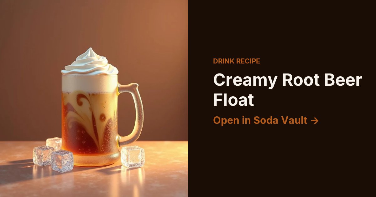 Creamy Root Beer Float