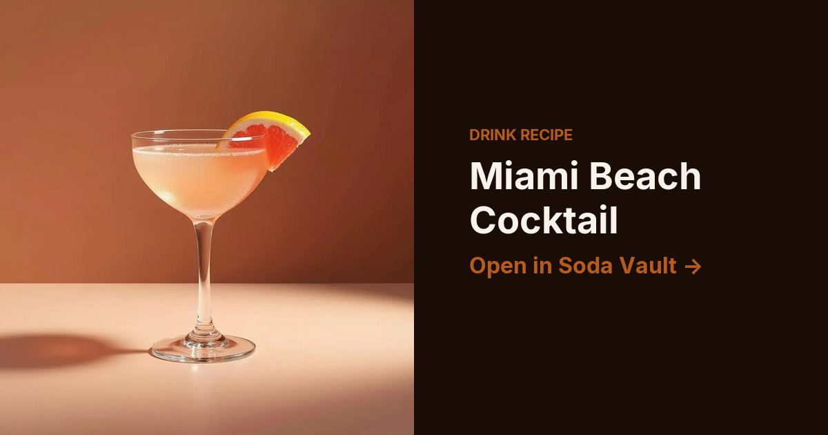 Miami Beach Cocktail