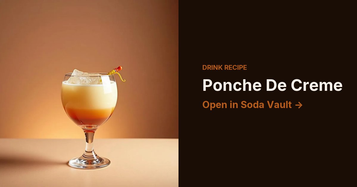Ponche De Creme