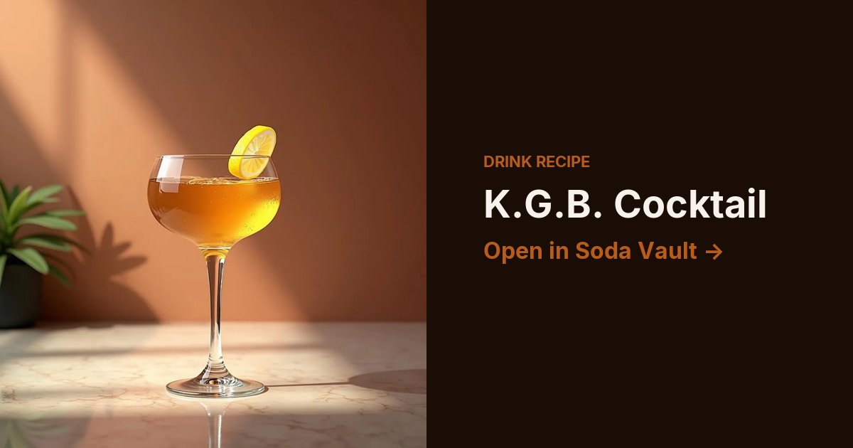 K.G.B. Cocktail