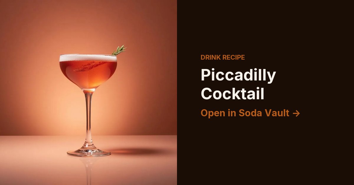 Piccadilly Cocktail