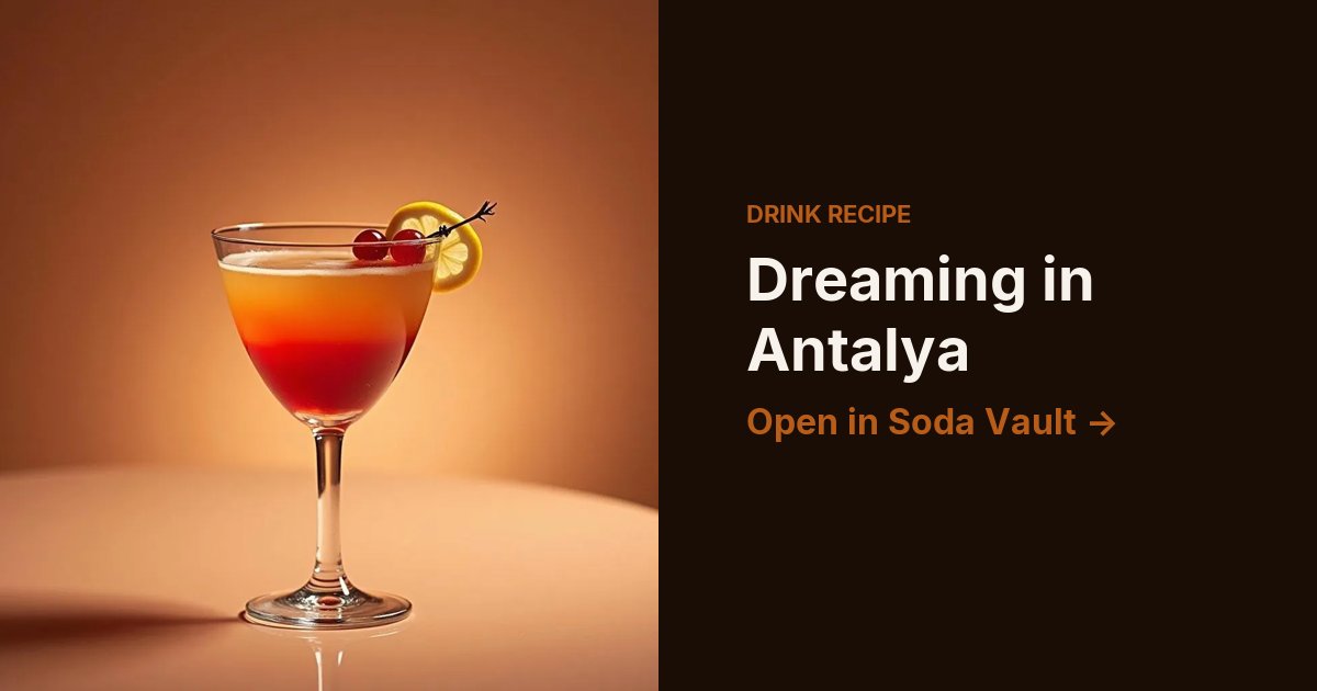Dreaming in Antalya
