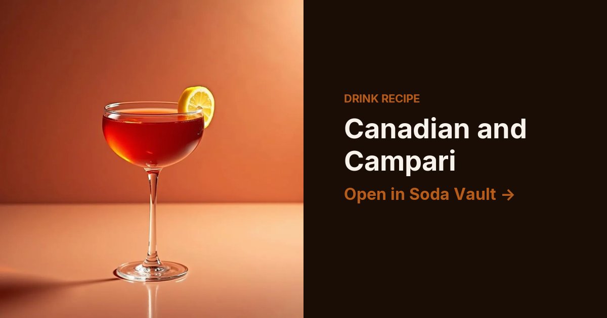 Canadian and Campari