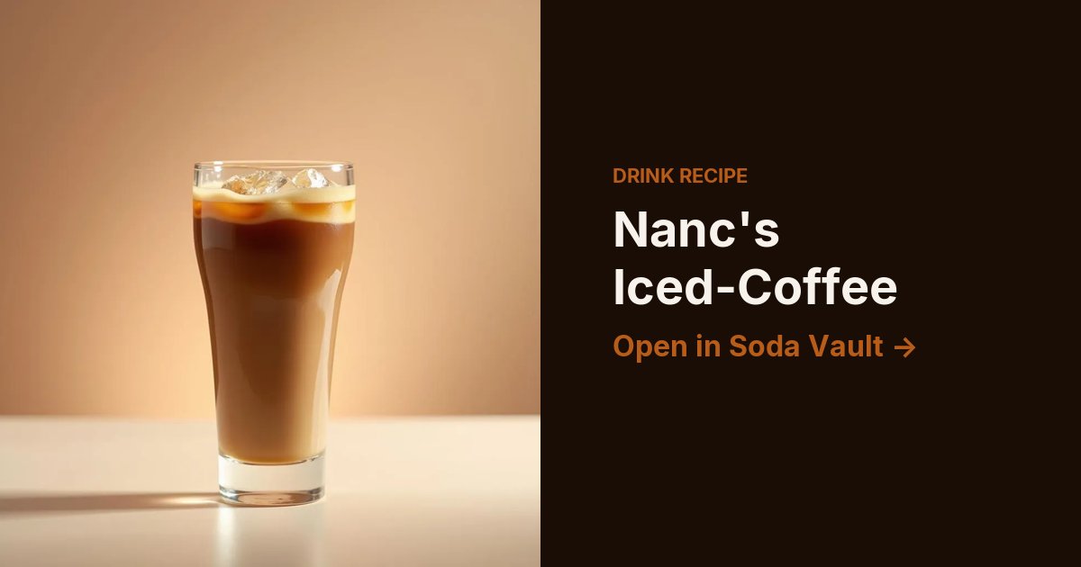 Nanc's Iced-Coffee