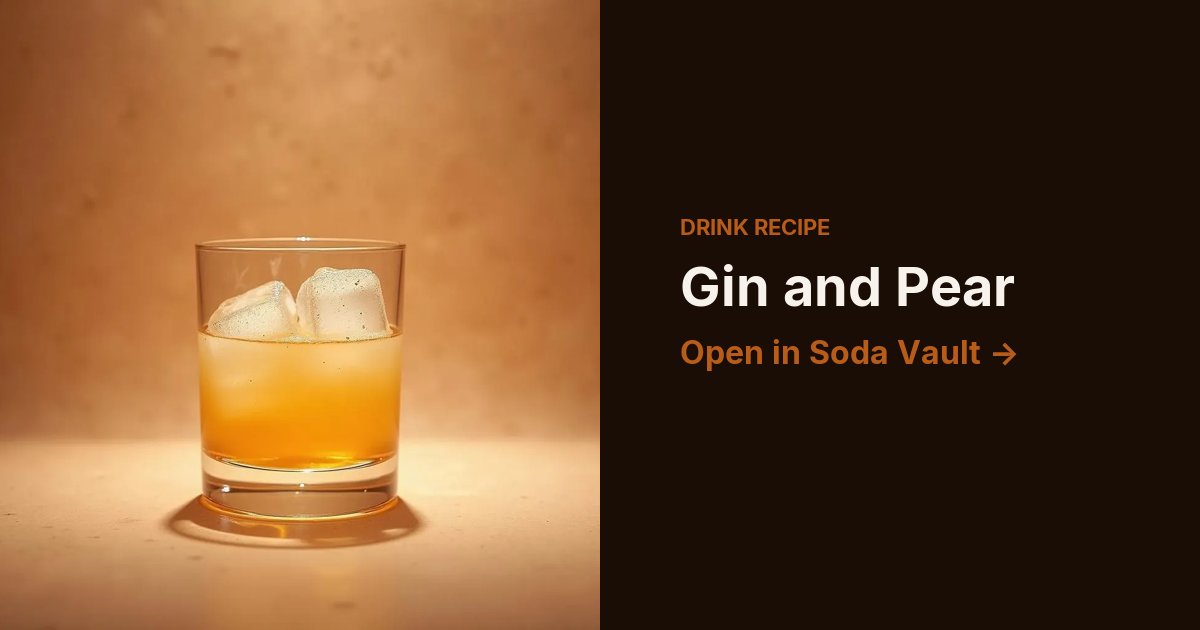 Gin and Pear