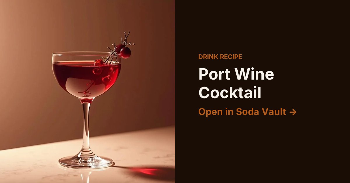 Port Wine Cocktail
