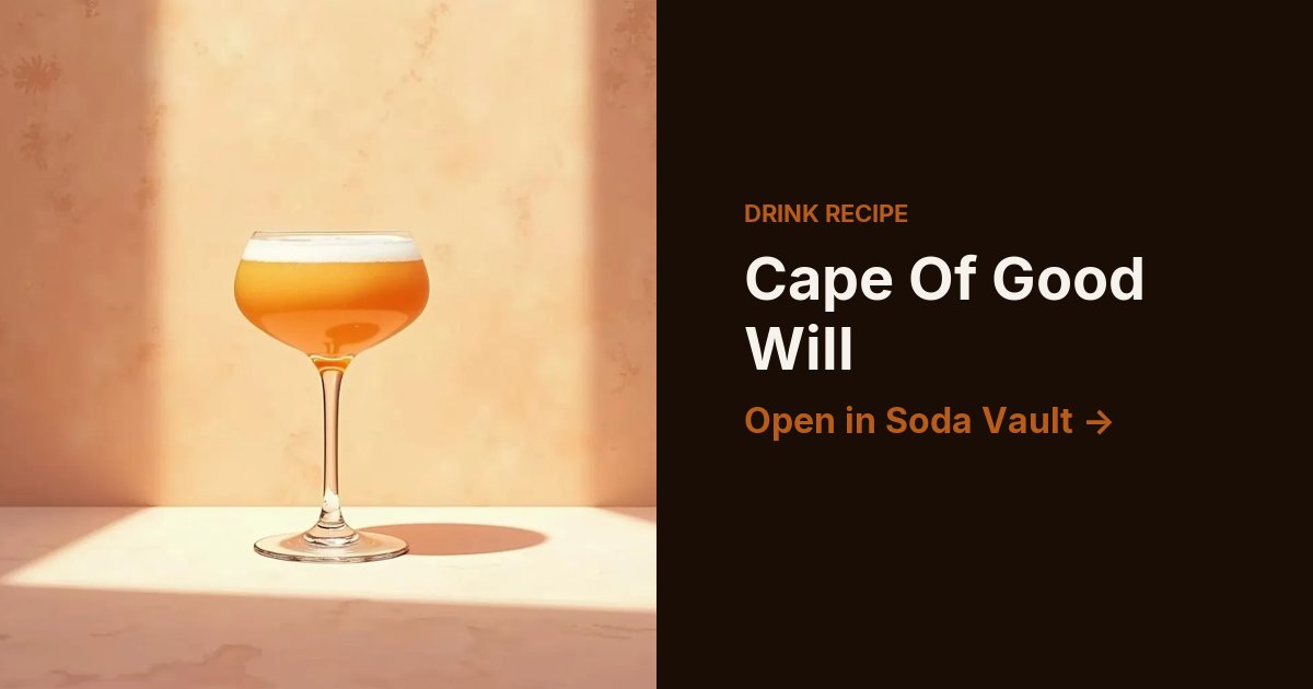 Cape Of Good Will