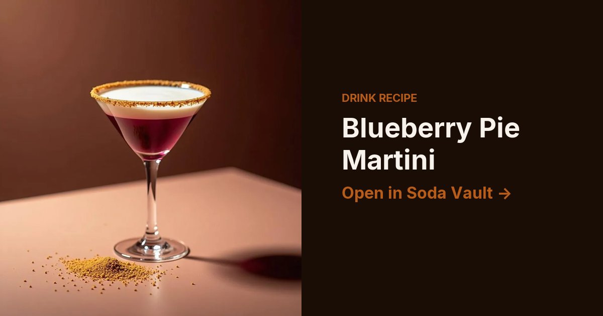 Blueberry Pie Martini