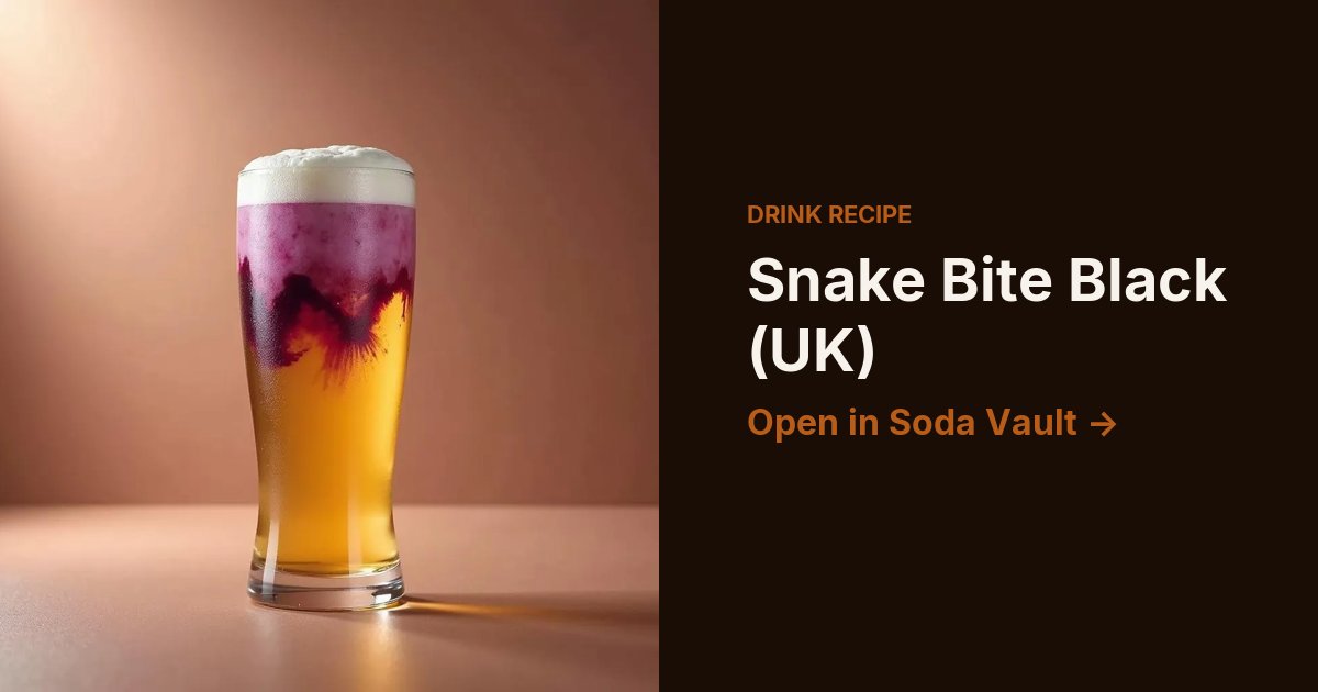 Snake Bite Black (UK)