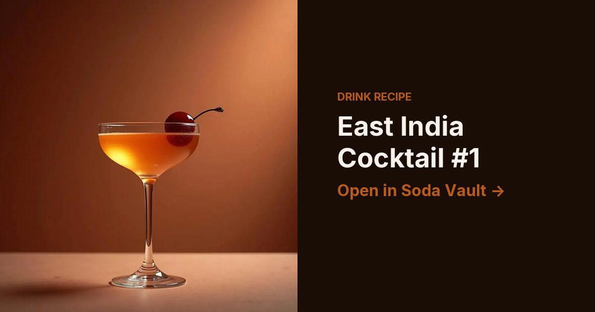 East India Cocktail #1