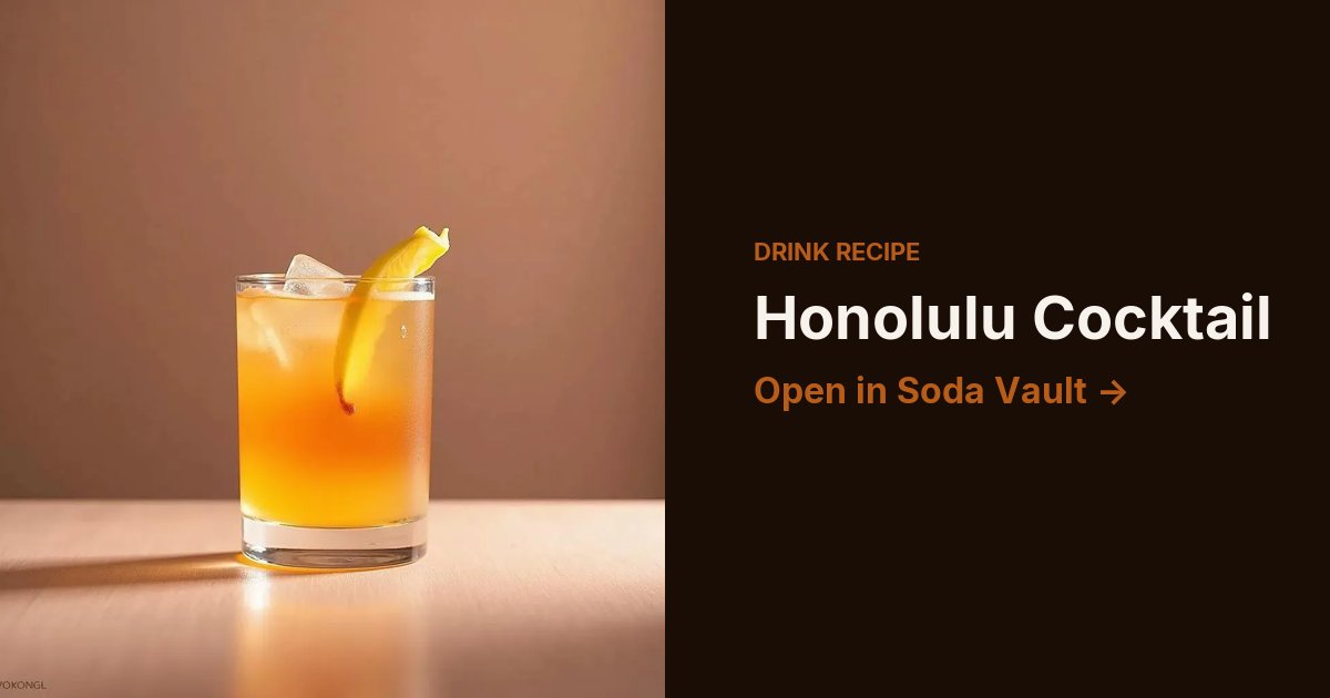 Honolulu Cocktail