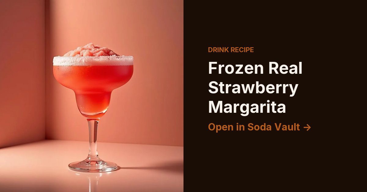 Frozen Real Strawberry Margarita