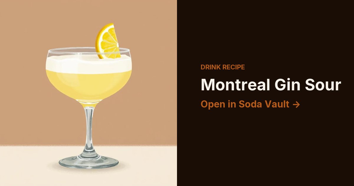 Montreal Gin Sour