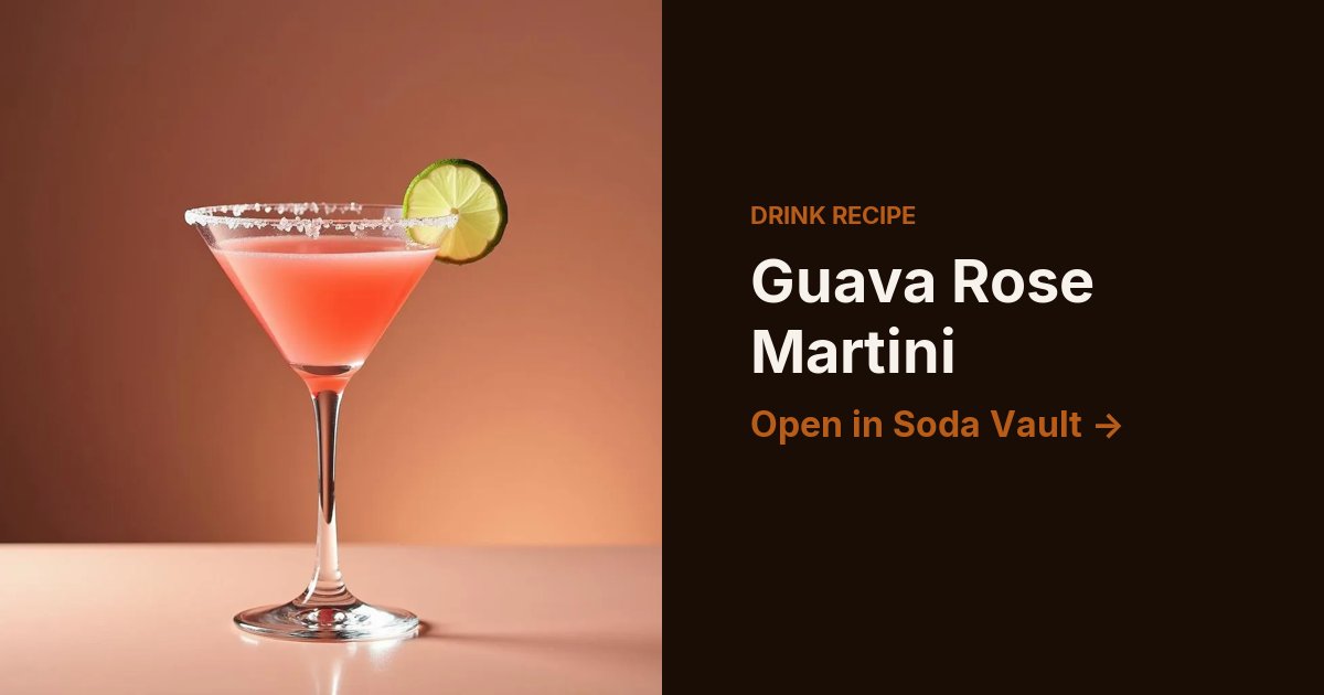 Guava Rose Martini