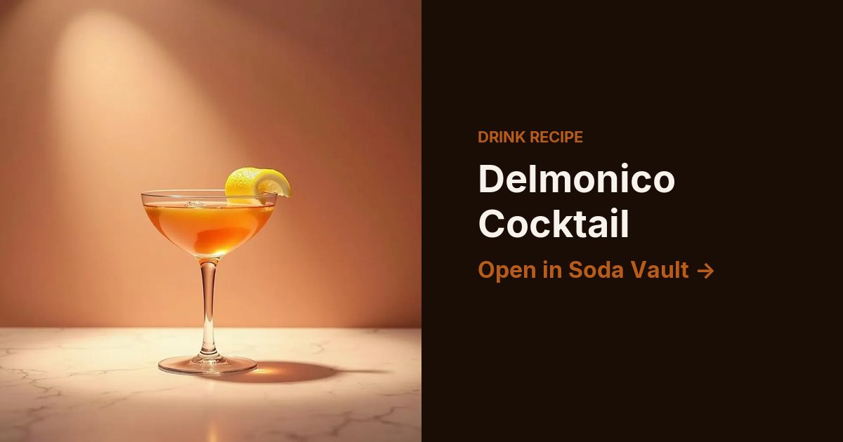 Delmonico Cocktail