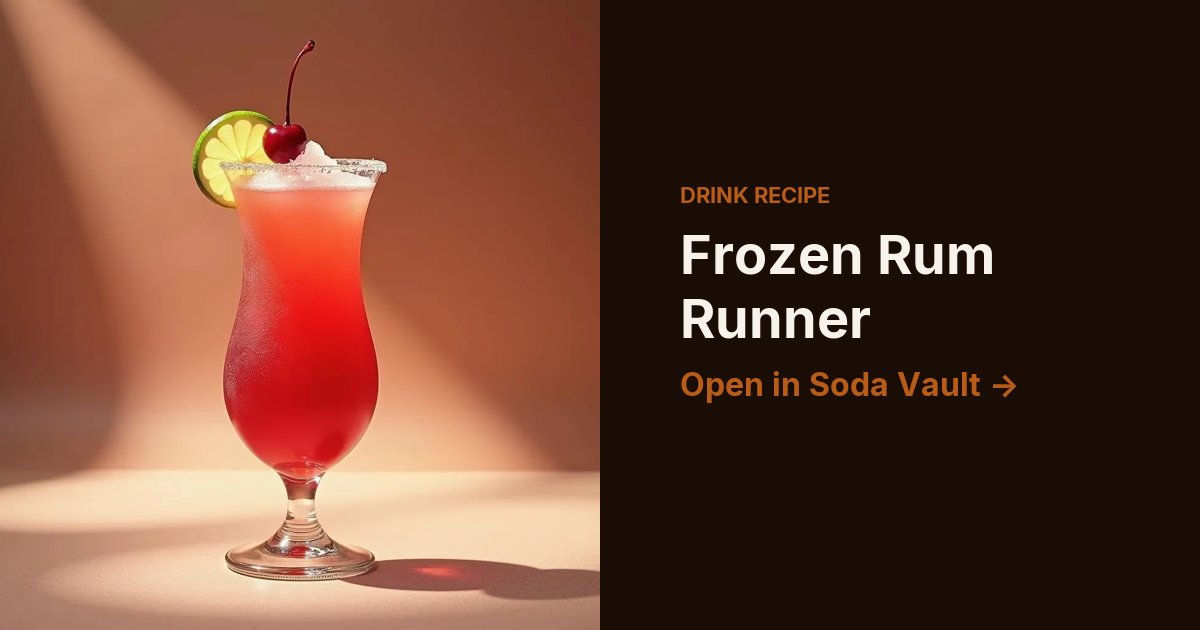 Frozen Rum Runner
