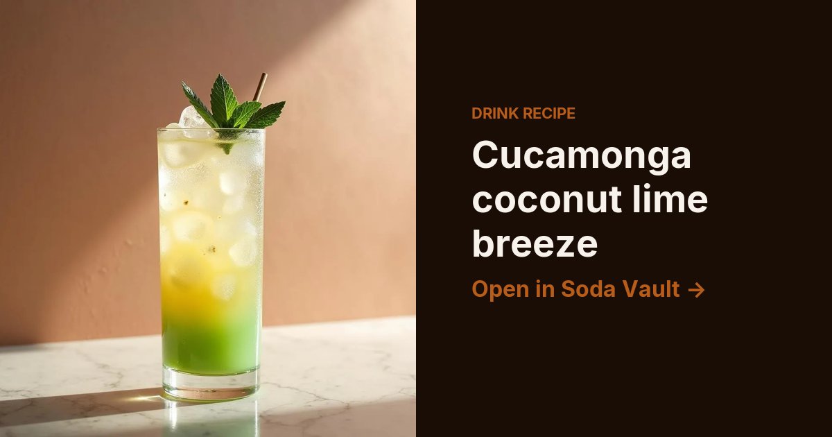 Cucamonga coconut lime breeze
