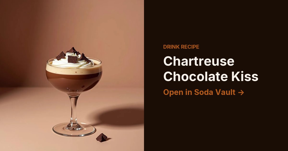 Chartreuse Chocolate Kiss