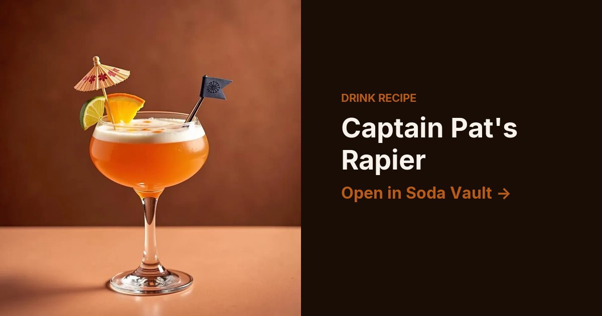 Captain Pat's Rapier