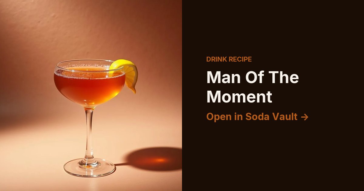 Man Of The Moment
