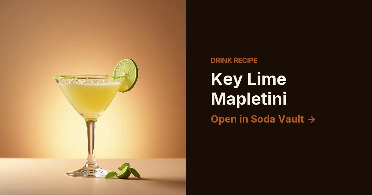 Key Lime Mapletini