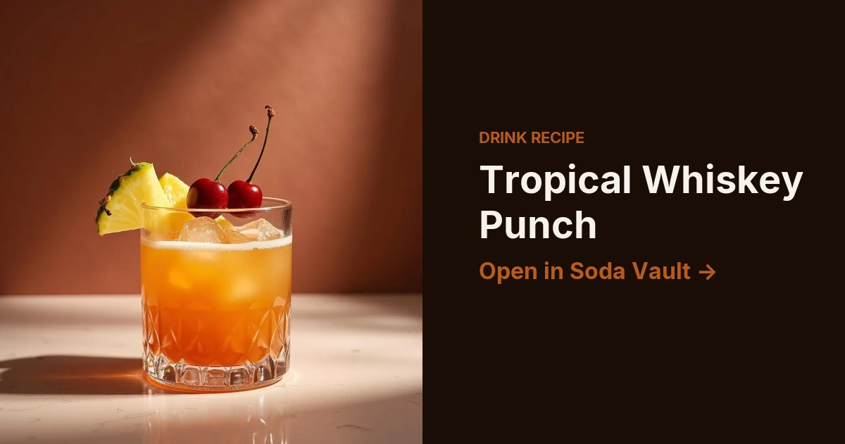 Tropical Whiskey Punch