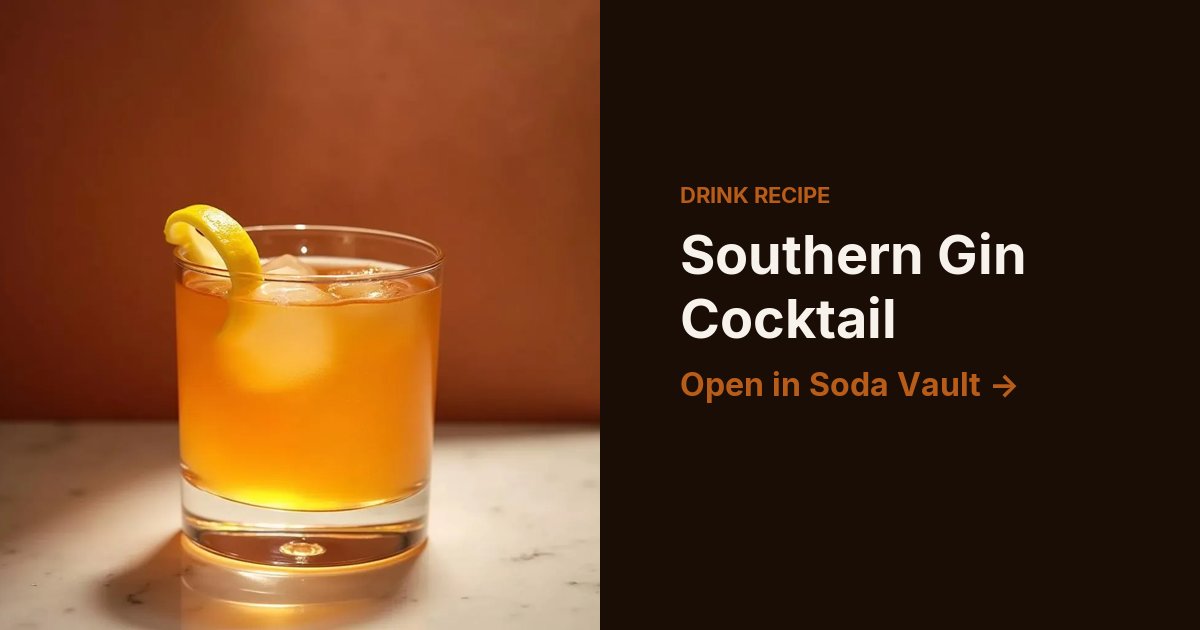 Southern Gin Cocktail