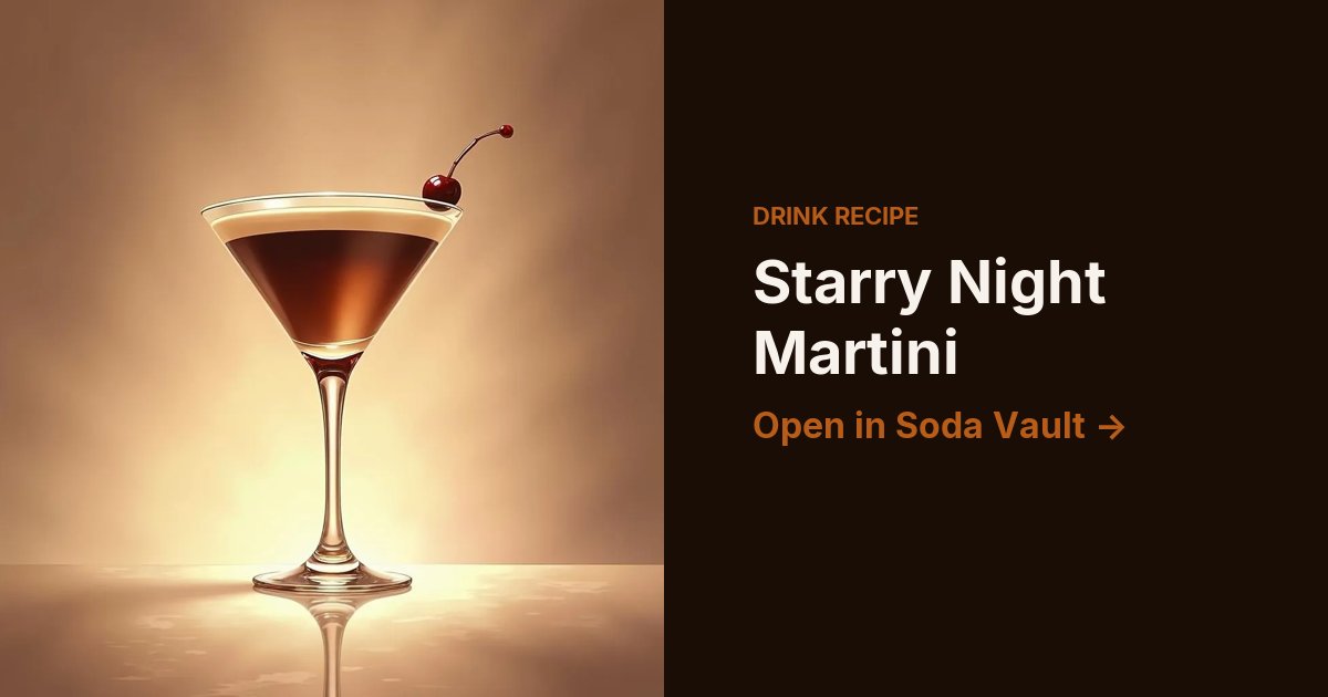 Starry Night Martini