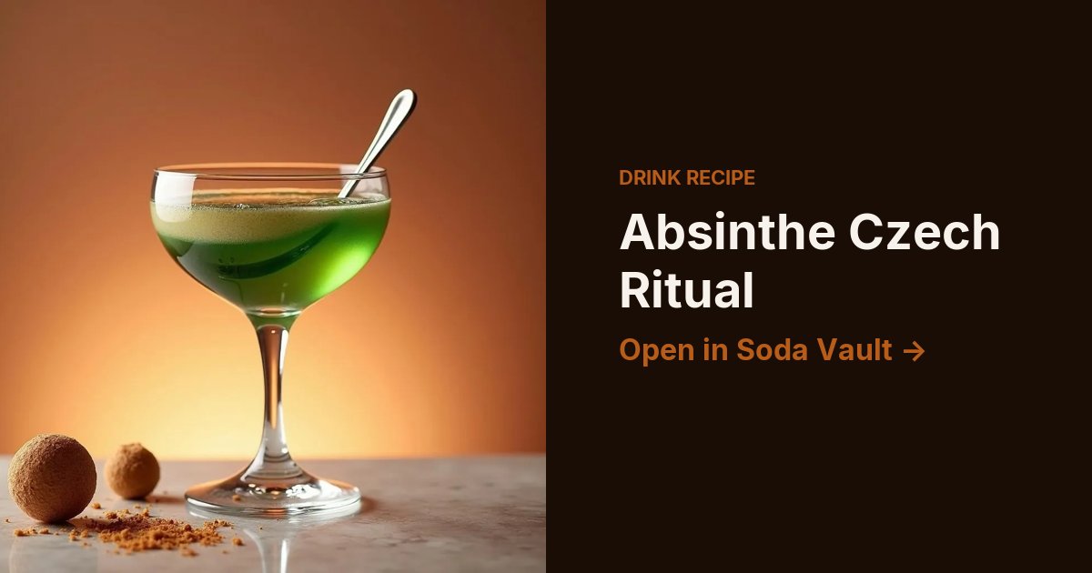 Absinthe Czech Ritual