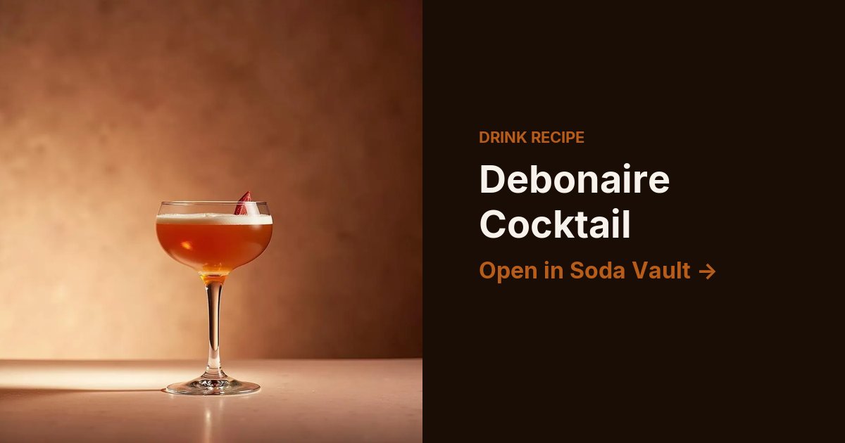 Debonaire Cocktail