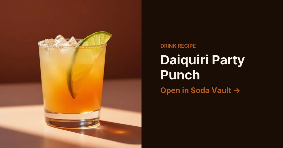 Daiquiri Party Punch
